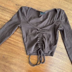 Long Sleeve Crop Top